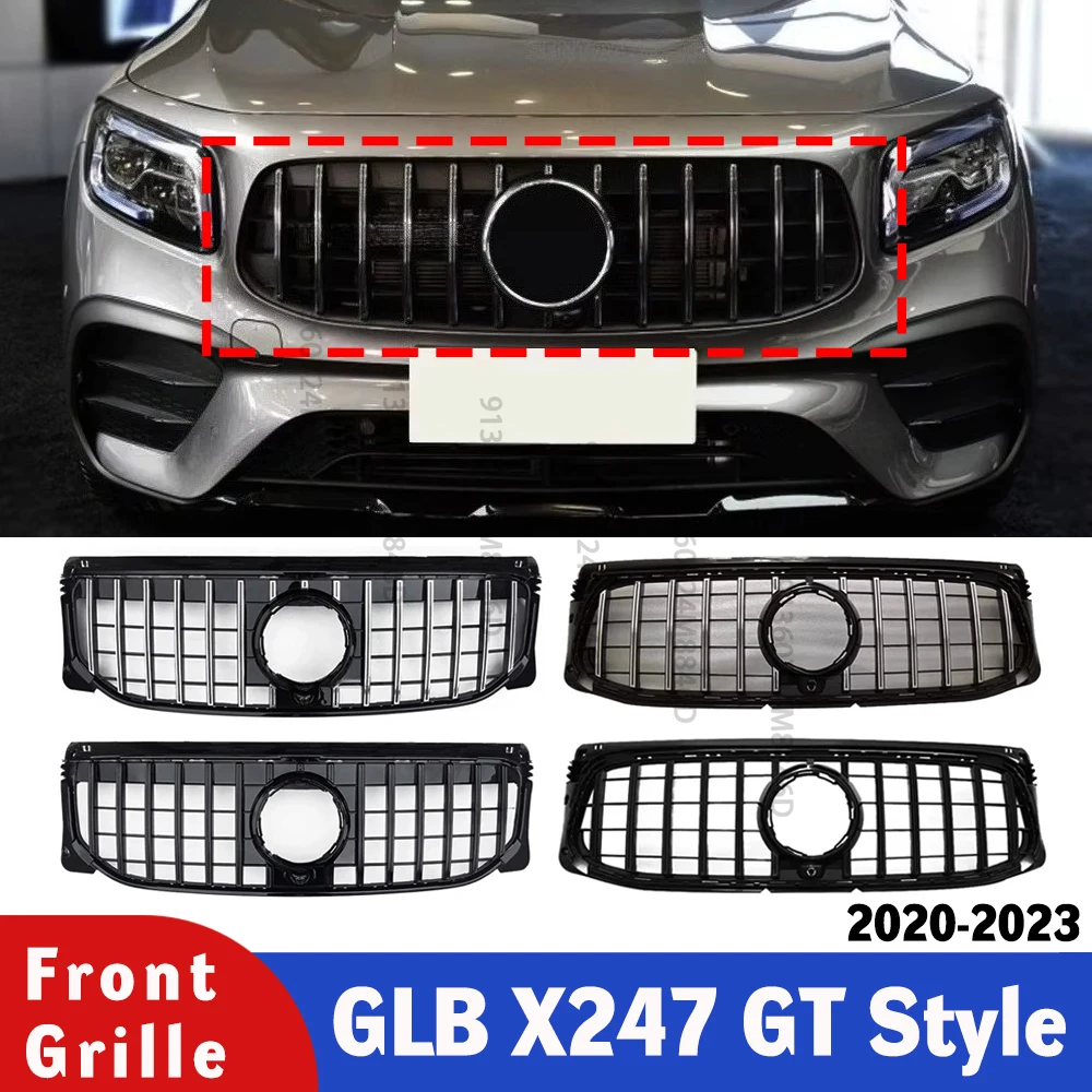 

Suitable for Mercedes Benz GLB Class 2020+X247 GT sport style car parts modification appearance front bumper grille cover mesh