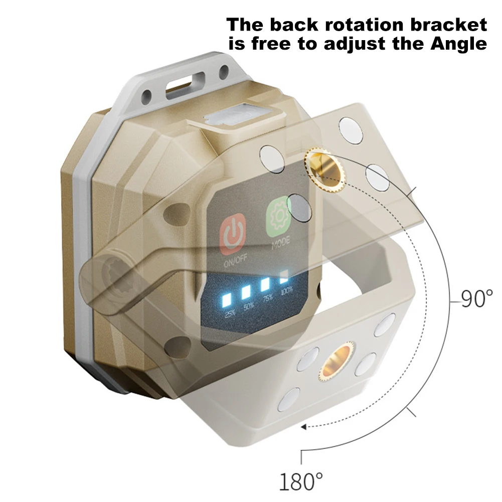 COB LED ضوء العمل مصباح فحص مقاوم للماء مع قاعدة مغناطيسية ضوء فحص قابلة للشحن لورشة عمل إصلاح السيارات في حالات الطوارئ