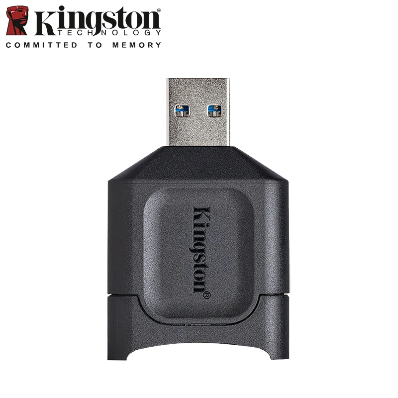 كينغستون موبايل لايت بلس USB 3.2 UHS-II قارئ بطاقات SD SDHC SD قارئ SDXC قارئ بطاقات الذاكرة USB محول للكمبيوتر