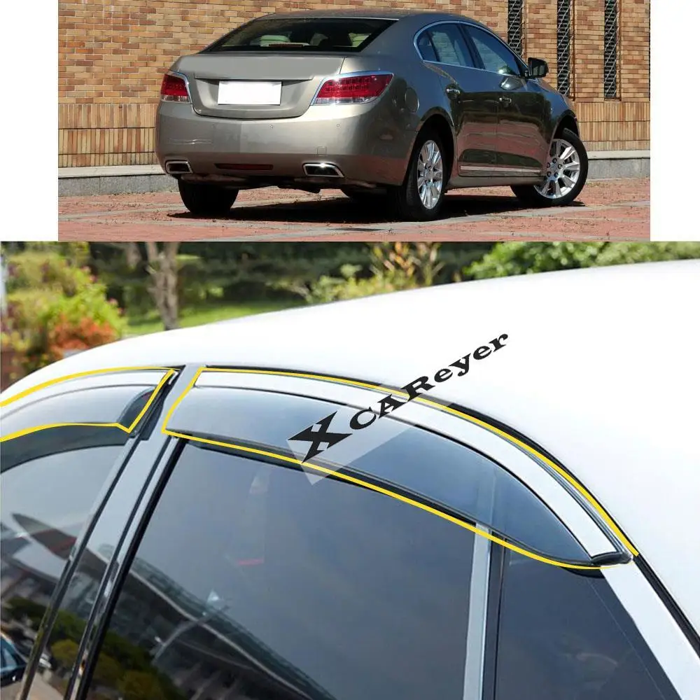 For BUICK Lacrosse 2009 2010 2011 2012 2013 2014 2015 Car Sticker Plastic Window Glass Wind Visor Rain/Sun Guard Vent