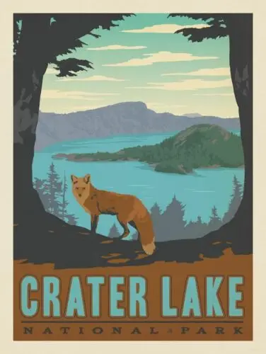 crater lake national park Metal Sign plaque Pub Bar Man Cave novelty gift