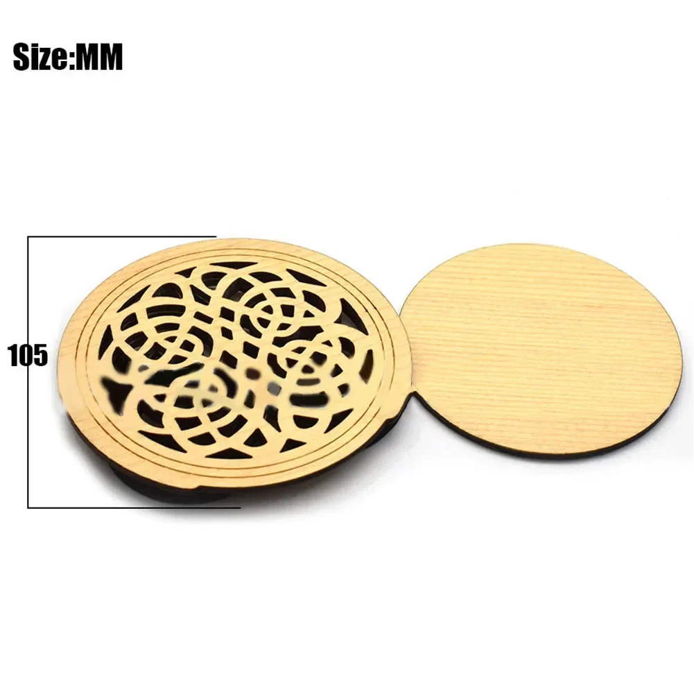 Professional Acoustic Guitar Soundhole Cover Wooden Folk Guitar Sound Hole Cover Weak Sound Buffer Plug Guitar Accessory