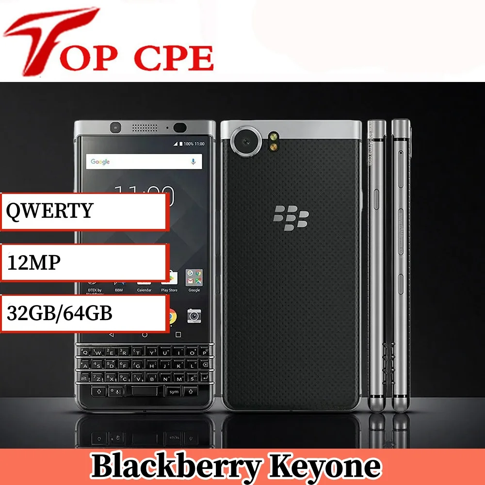 Б/у смартфон BlackBerry Keyone Original Key1 QWERTY, восьмиядерный процессор, 12 МП, 4.5 дюйма, 3 ГБ/4 ГБ ОЗУ, 32 ГБ/64 ГБ ПЗУ, 3G/4G LTE