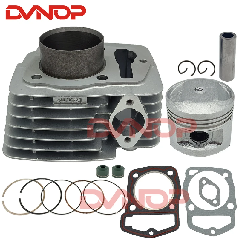 Motorcycle Cylinder Piston Ring Gasket Kit STD Big Bore for Honda CITY FLY 125 CLR125 XLR 125 1998 NX 125 Upgrade to 150cc
