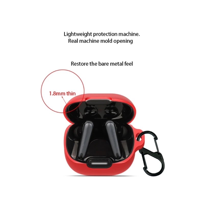 Futerał ochronny odporne na wstrząsy nadające się do Anker Soundcore Liberty 4 NC słuchawki pyłoszczelne zmywalna osłona rękaw