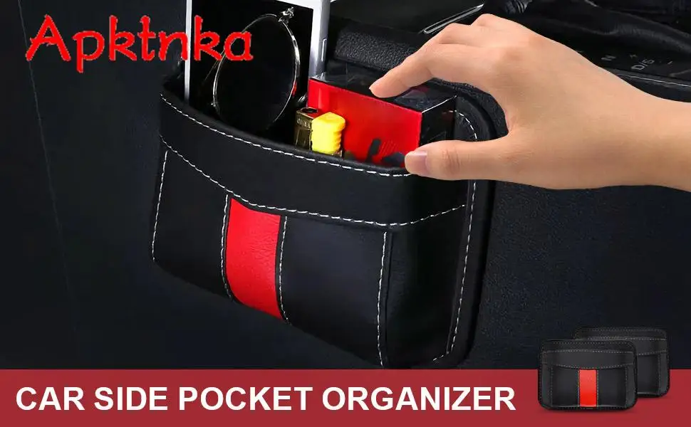 

2 шт., боковой органайзер для автомобильного сиденья, из ПУ кожи