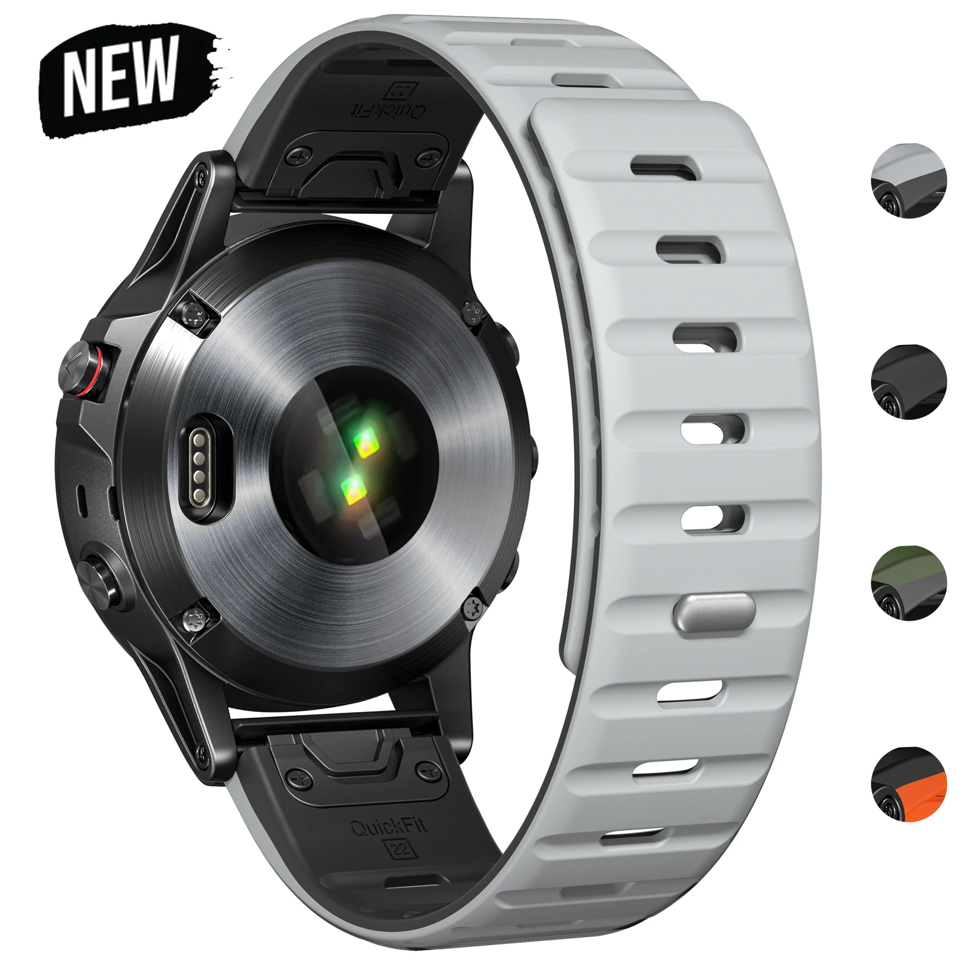 

Магнитный ремешок с быстрой посадкой 26 мм 22 мм для Garmin Fenix8 7 7X 6 6X 5X Plus/Epix Pro Gen 2 43 мм 47 мм 51 мм Силиконовый ремешок для часов Enduro 3