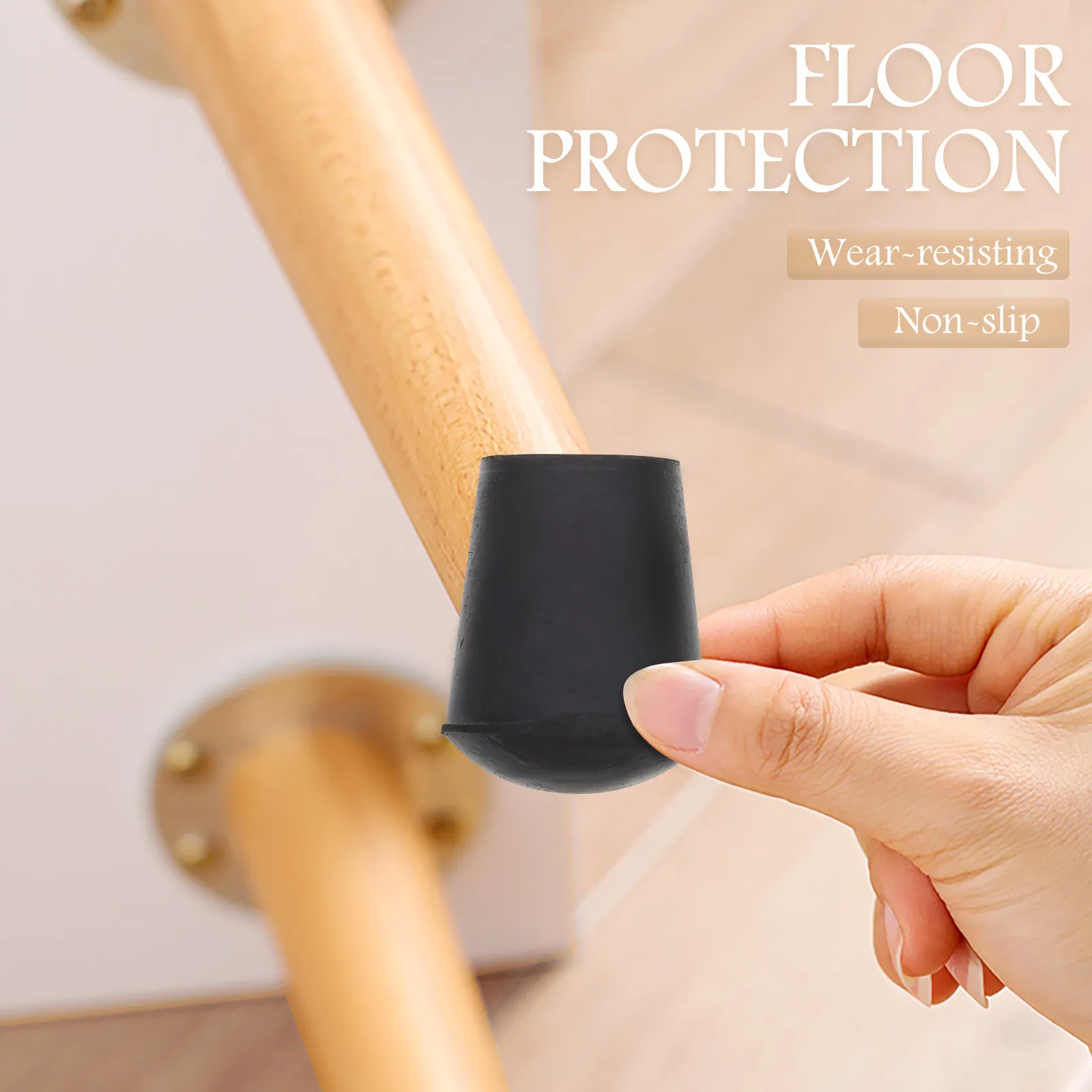 40Pcs Chair Leg Covers Heavy-Duty Floor Protectors for Chairs Stools Furniture Non-Slip Quiet Protection Living Room Bedroom