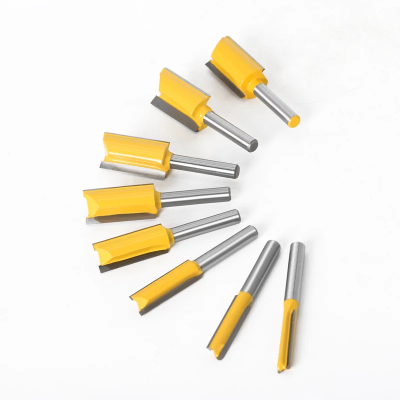 1-7 piece set single-edge double-edge straight knife slotting knife notching knife trimming machine head woodworking milling cut