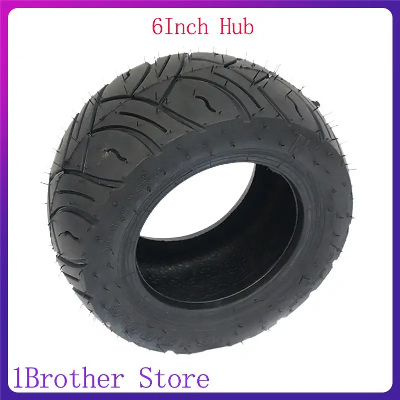 

13x5.00-6 Tubeless Tire Set for 6-Inch Rims, Ideal for Atv, Go-Kart, and Sand Bike Use