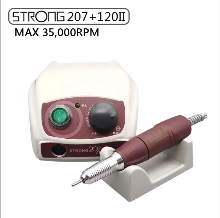 High Quality 35000RPM Manicure Nail Machine Strong 207 Portable Professional Wholesale E File Drill