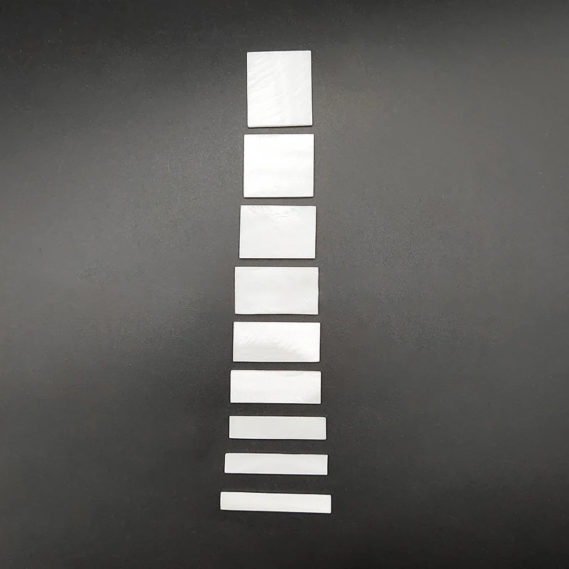 Guitar Fret Markers 9Pcs Iridescent Square Fingerboard Inlay Blanks, Luthier DIY Mod Parts for Guitar String Instruments