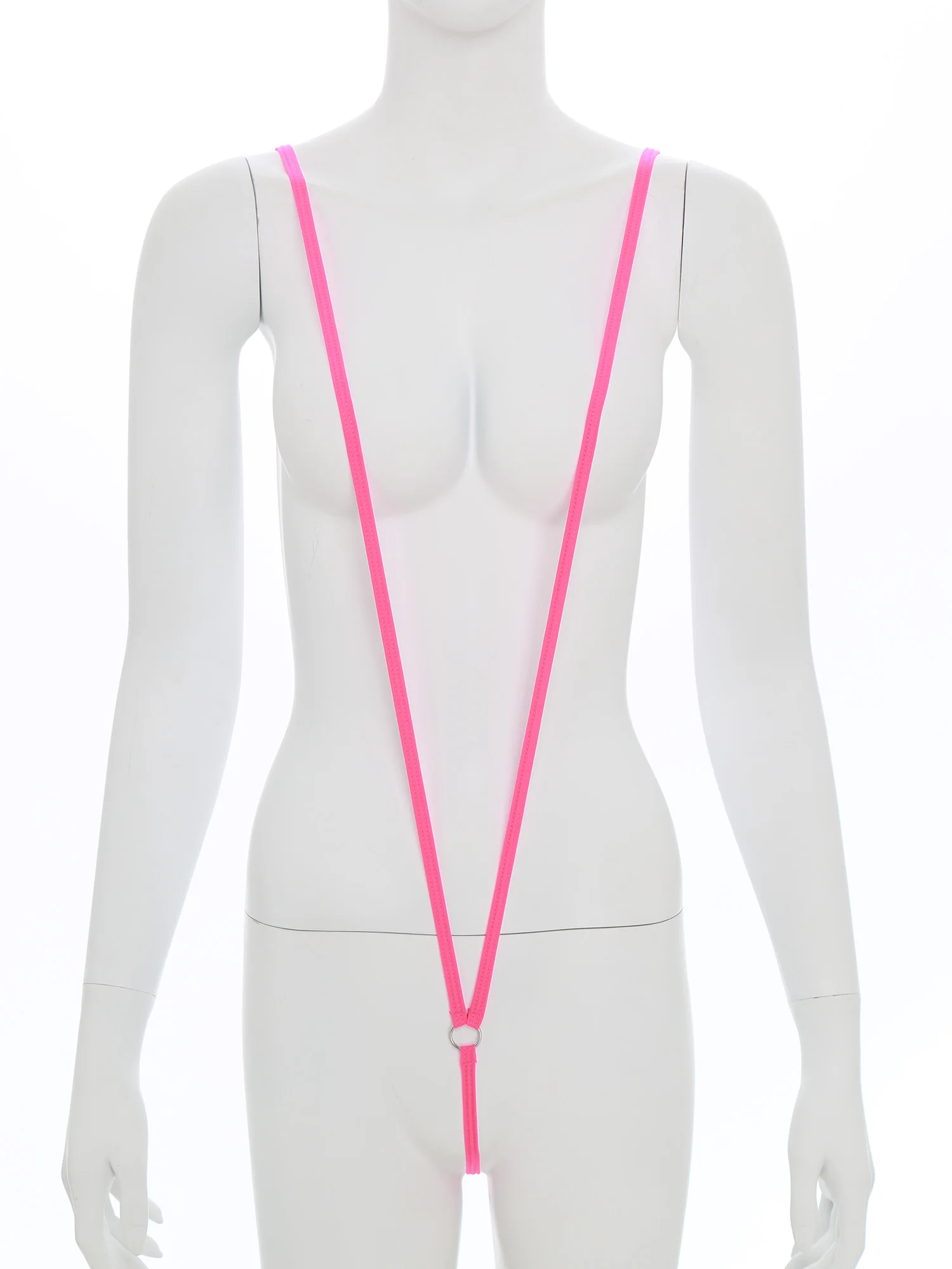 

Women's Lingerie Mini Bikini Bodysuits Harness O-ring G-string Thongs Bodysuit Body Straps for Couple's Tempting Dirty Nightwear