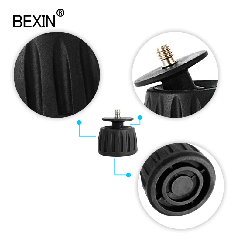 1/4 إلى 3/8 المسمار كاميرا ترايبود وسادة للقدم جبل الإفراج السريع عدم الانزلاق المطاط وسادة للقدم استبدال وسادة للقدم ل monopod المهنية