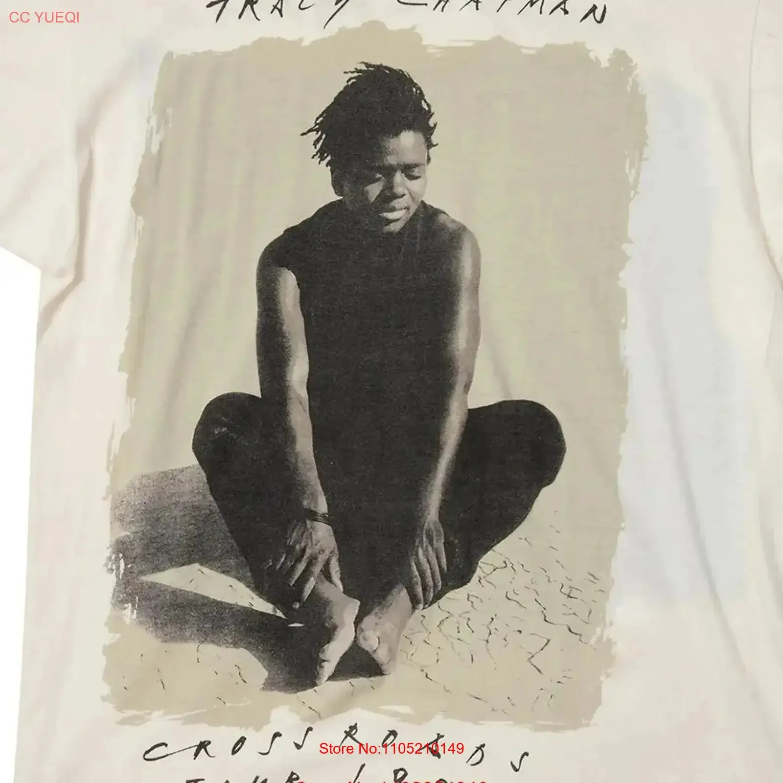 VTG Tracy Chapman white T shirt unisex tee All sizes S to 5XL JJ3172 vintage Washed Casual Unisex Breathable homme Versatile
