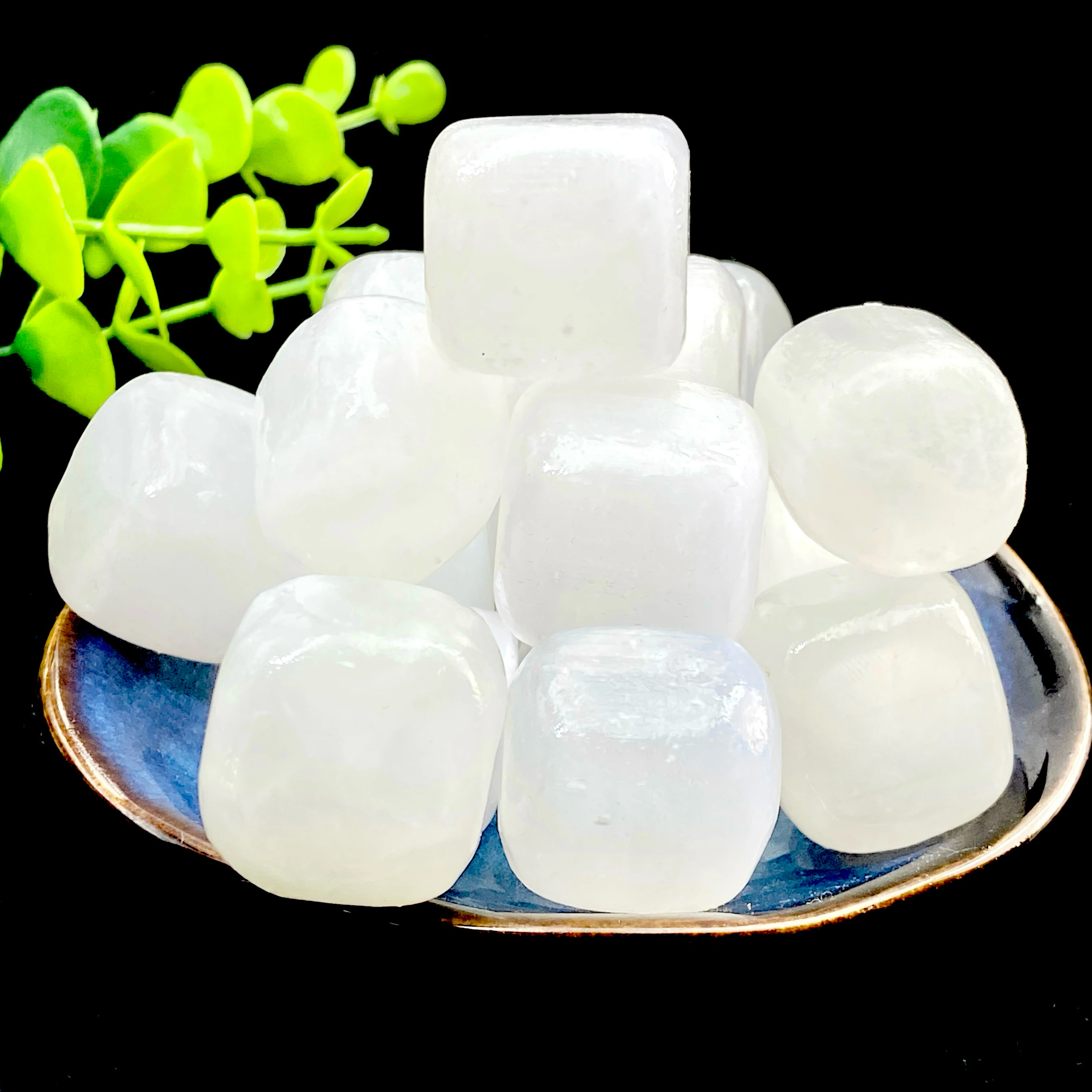 Pierres précieuses de guérison en sélénite naturelle, 2 pièces/4 pièces, Quartz en vrac, gravier, jardin, aquarium, pierre décorative