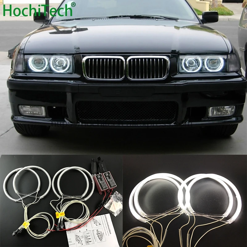 

Angel Eyes Light HochiTech для BMW 3 серии E36 1990-2000 Стайлинг автомобиля БЕЛЫЙ 6000K CCFL Фара Angel Eyes Kit