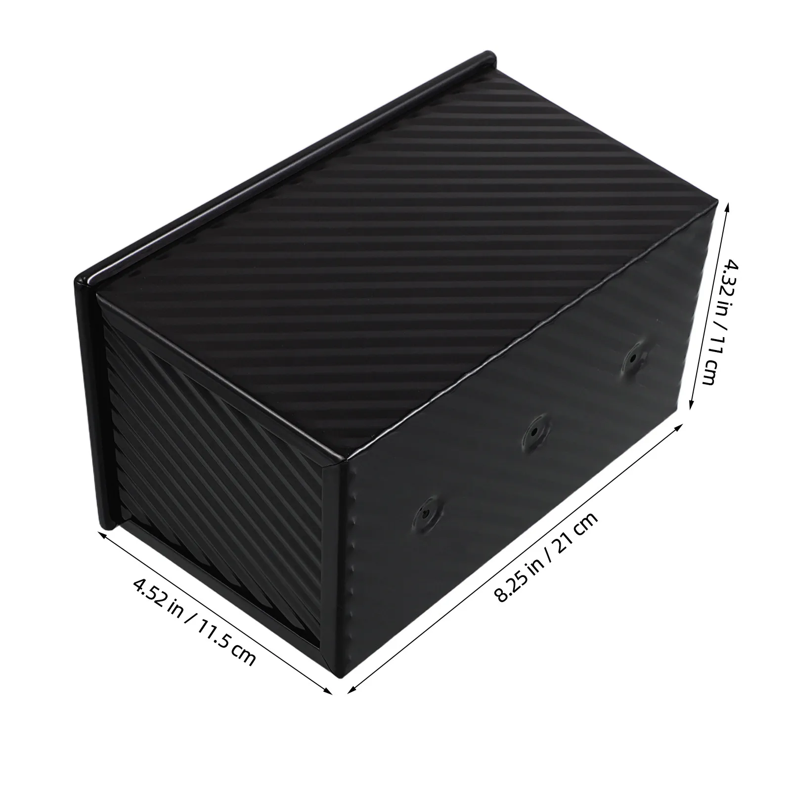 Non-Stick Corrugated Rectangular Toast Baking Pan Carbon Steel Loaf Tin for Bread Cakes Meatloaf Even Heat Distribution Ripped