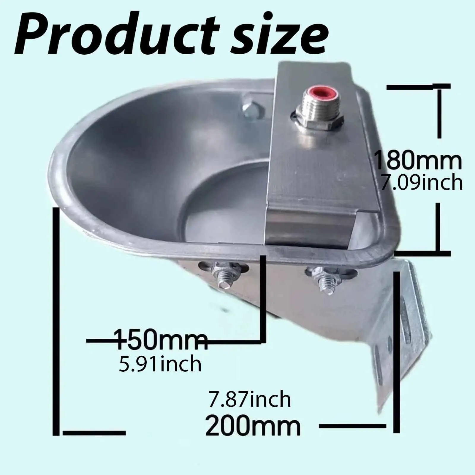 Rust Proof Stainless Steel Automatic Drinking Bowl Livestock Waterer Farm Animal Fountain for Dog Goat Pig Feeding