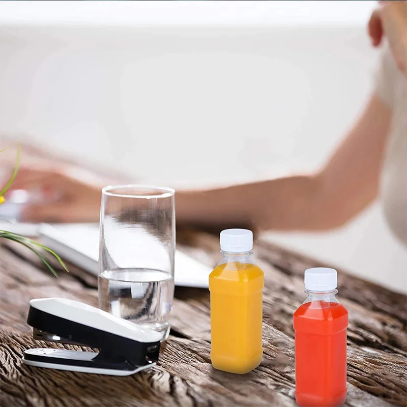 Botellas Vacías recargables transparentes, envases de plástico a prueba de fugas, portátiles, para bebidas, agua y zumo, 10/20 piezas, 100ml