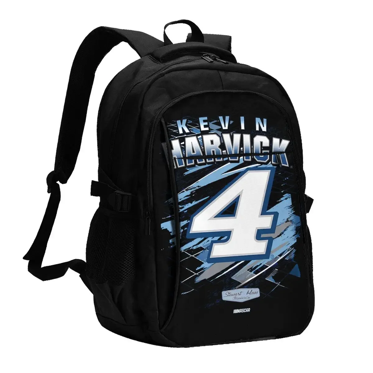 Kevin Harvick 4-reislaptoprugzak, zakelijke waterbestendige rugzak met USB-oplaadpoort, collegetas voor heren en dames