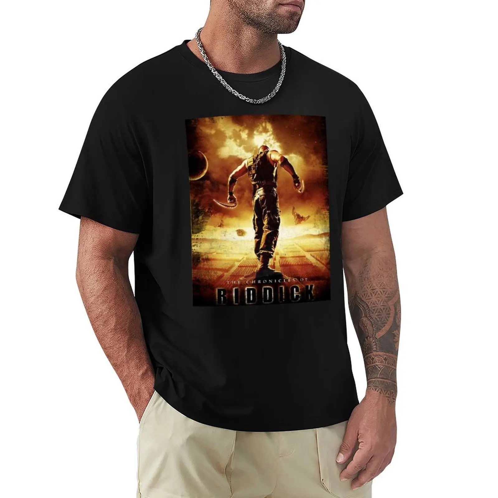 chronicles of Riddick movie poster T-Shirt UV Protection Outdoor Tee Shirt