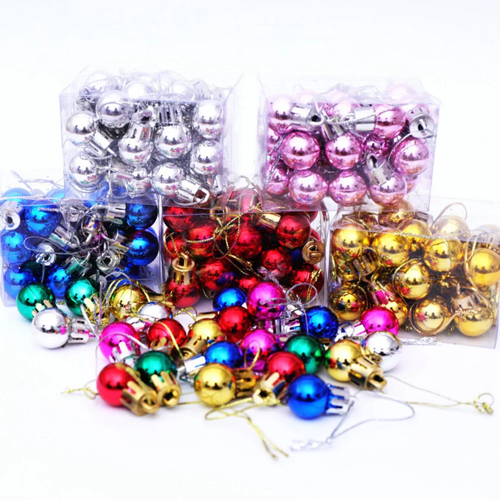 

24 Pcs Christmas Ball Blue Ornaments Balls Decorations for Decorating Tree Outdoor