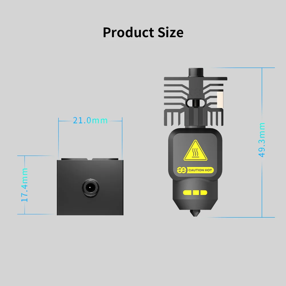 Nowy zestaw Hotendu New Phaetus X2D H2C Lewy P2S H2S Conch M4 z końcówką z węglika spiekanego do drukarki 3D Bambulab A1 H2D H2S X2D — zdjęcie produktu 3