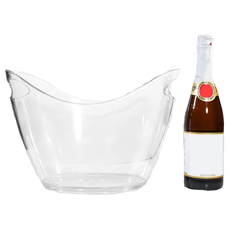 A98U Large Ice Bucket for Cocktail Bar Mimosa Bar Supplies Ice Tub Champagne Bucket Ice Buckets for Parties