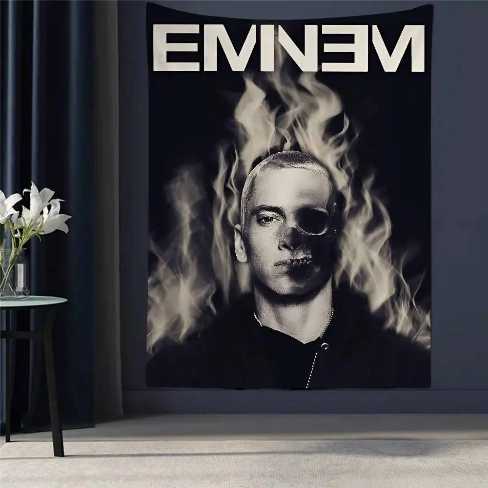 

E-Eminem 8 M-Mile Hip Hop Cartoon Tapestry Bohemian Wall Tapestries Mandala Wall Hanging Sheets