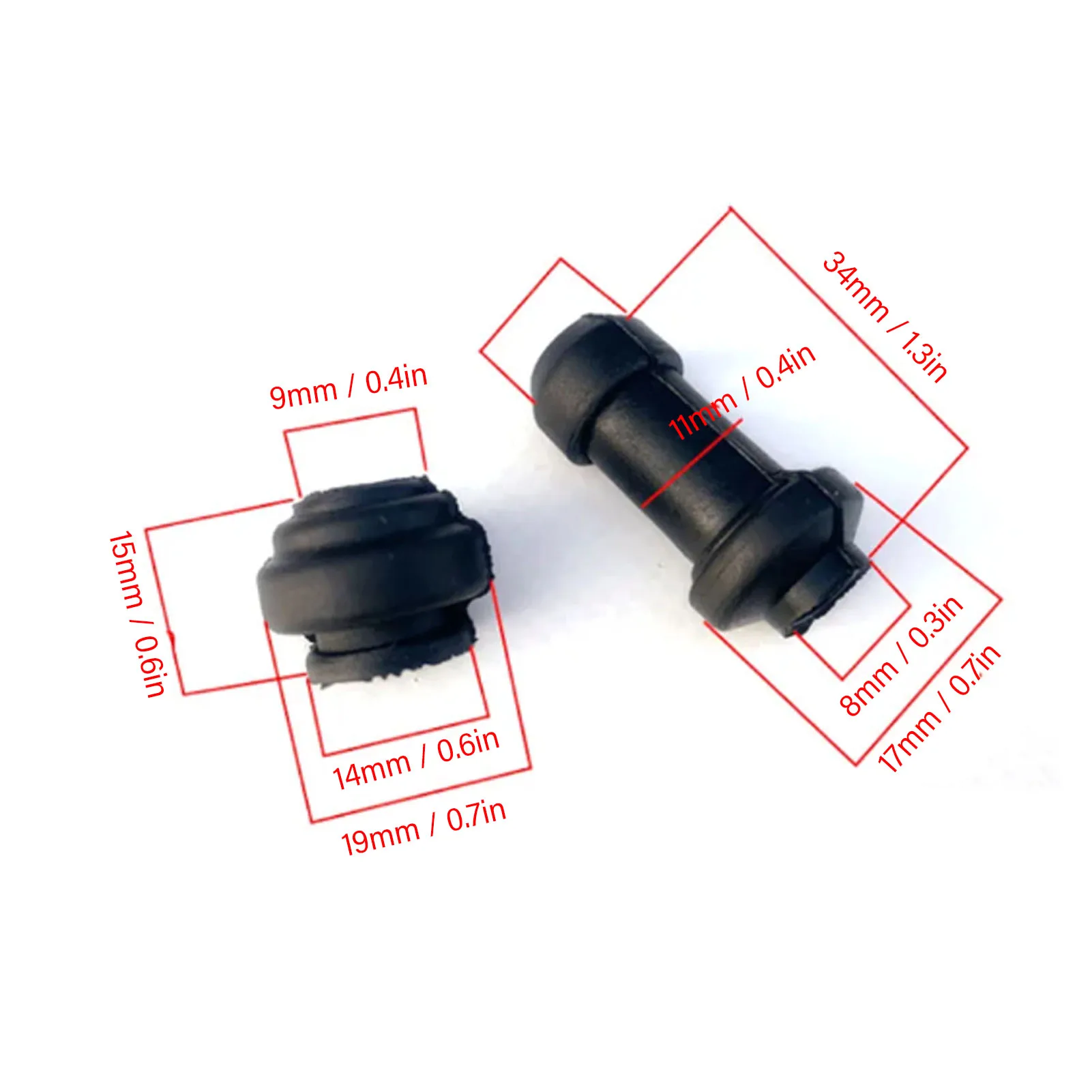 10 Set Motorcycle Disc Brake Caliper Dust Cap Rubber Caliper Shock Absorber Dust Cover for Scooter Electric Bike