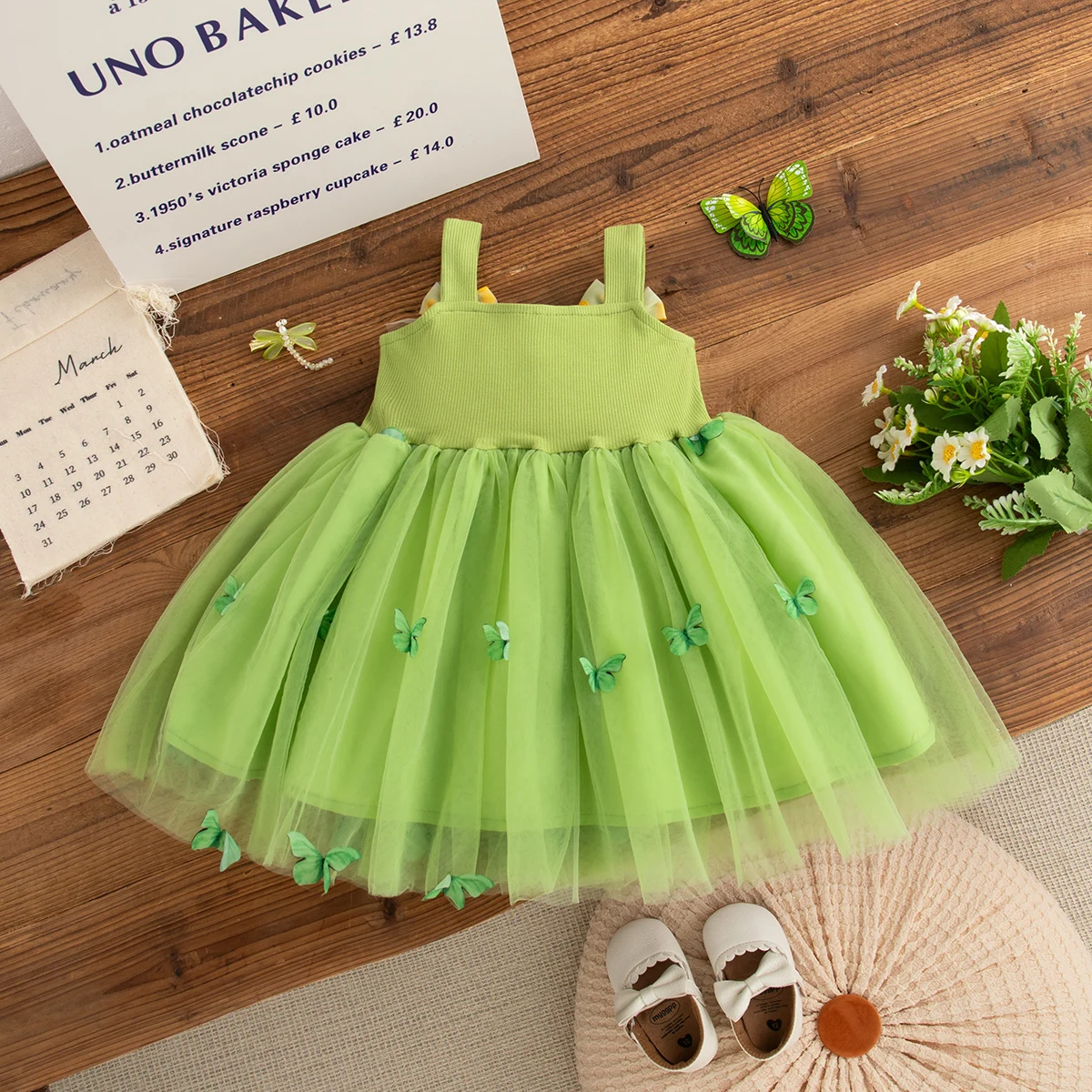 Baby Clothes Girl Summer New Floral Patterns And Bows Halter Puffy Girl Kid's Dress Cute Casual Baby Gir Princess Dresses