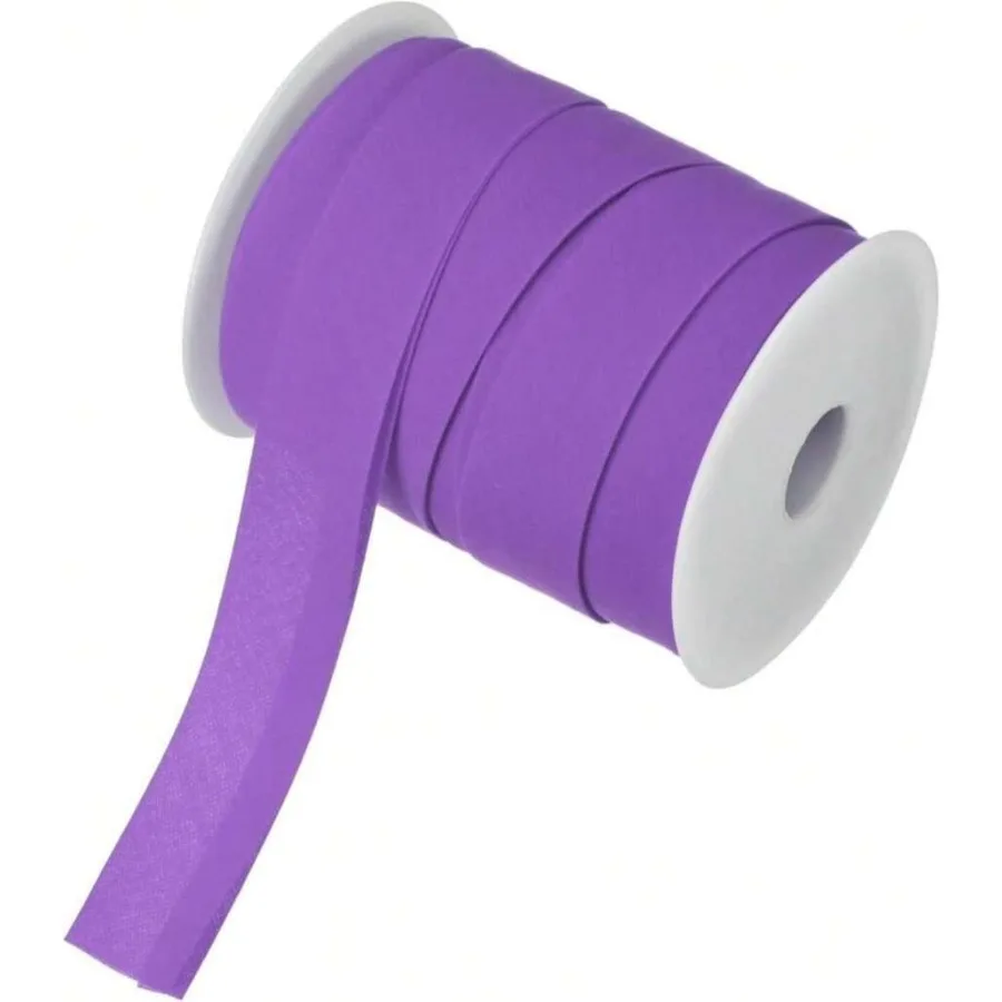 

M METERXITY Double Fold Bias Tape 1 Inch 25 Yards Cotton Bias Binding Tape Bulk Double Fold Bias Tape For Sewing/Seaming Hemmin