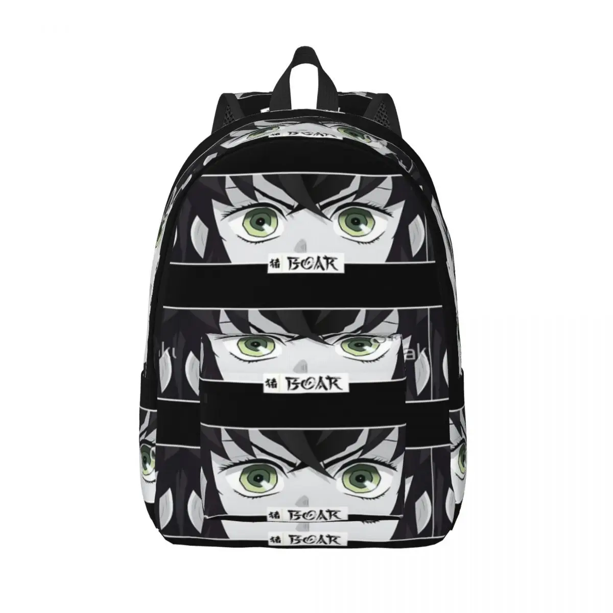 

Кабан аниме глаза монохромный японский уютный манга простой и стильный рюкзак холст рюкзак женские сумки