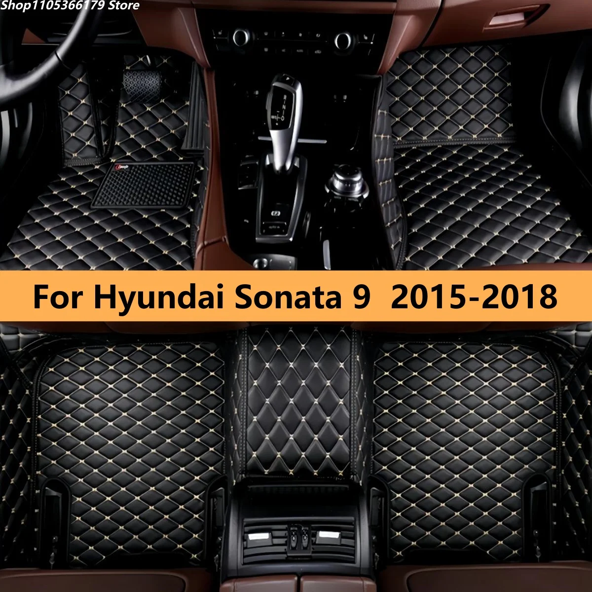

Автомобильные коврики для Hyundai Sonata 9-го поколения 2015-2018, водонепроницаемые, Tapetes Para Carro