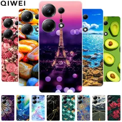 Beautiful Phone Cases for Xiaomi Redmi Note 13 4G Case Clear Bumper Soft TPU Silicon Cover for Redmi Note13 4G Protection Shells