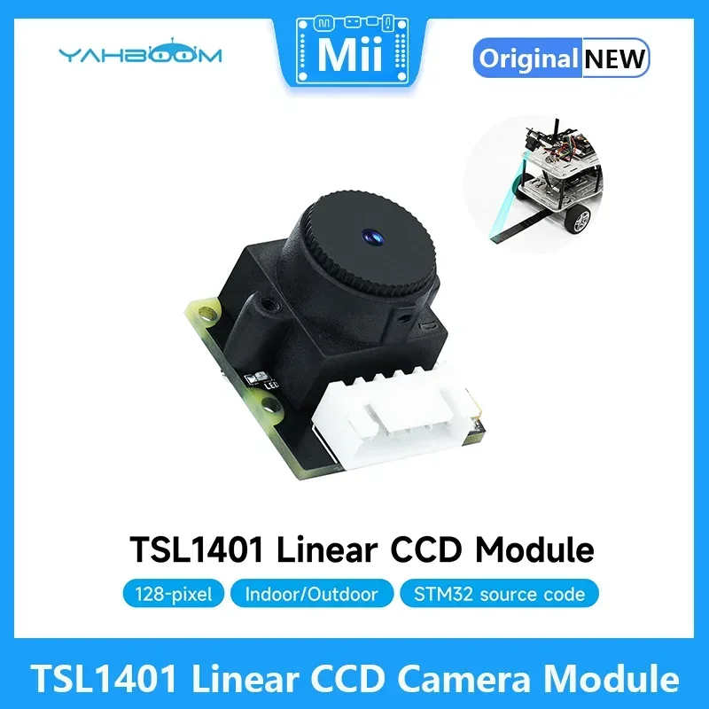 Yahboom TSL1401 Linear CCD Camera Module with 128 Pixels 5IN-XH2.54 Port for STM32 Smart Car Tracking Height Brackets for Choice