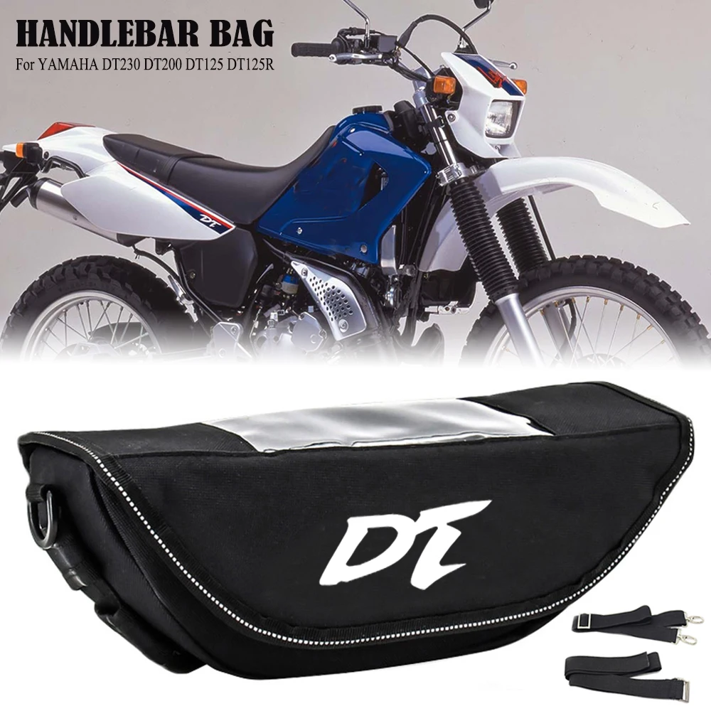 For YAMAHA DT230 DT200 DT125 DT125R Motorcycle Handlebar bag waterproof handlebar travel navigation bag