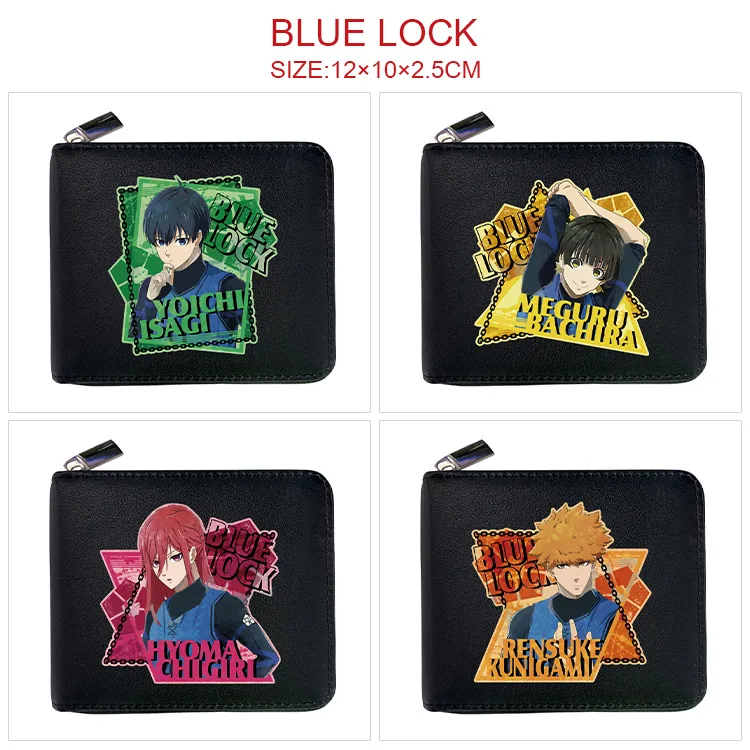 

Blue Lock Anime Zipper Pu Wallet Cartoon Character Coin Purse Portable Large Capacity Card Holder For Anime Fans Daily Use