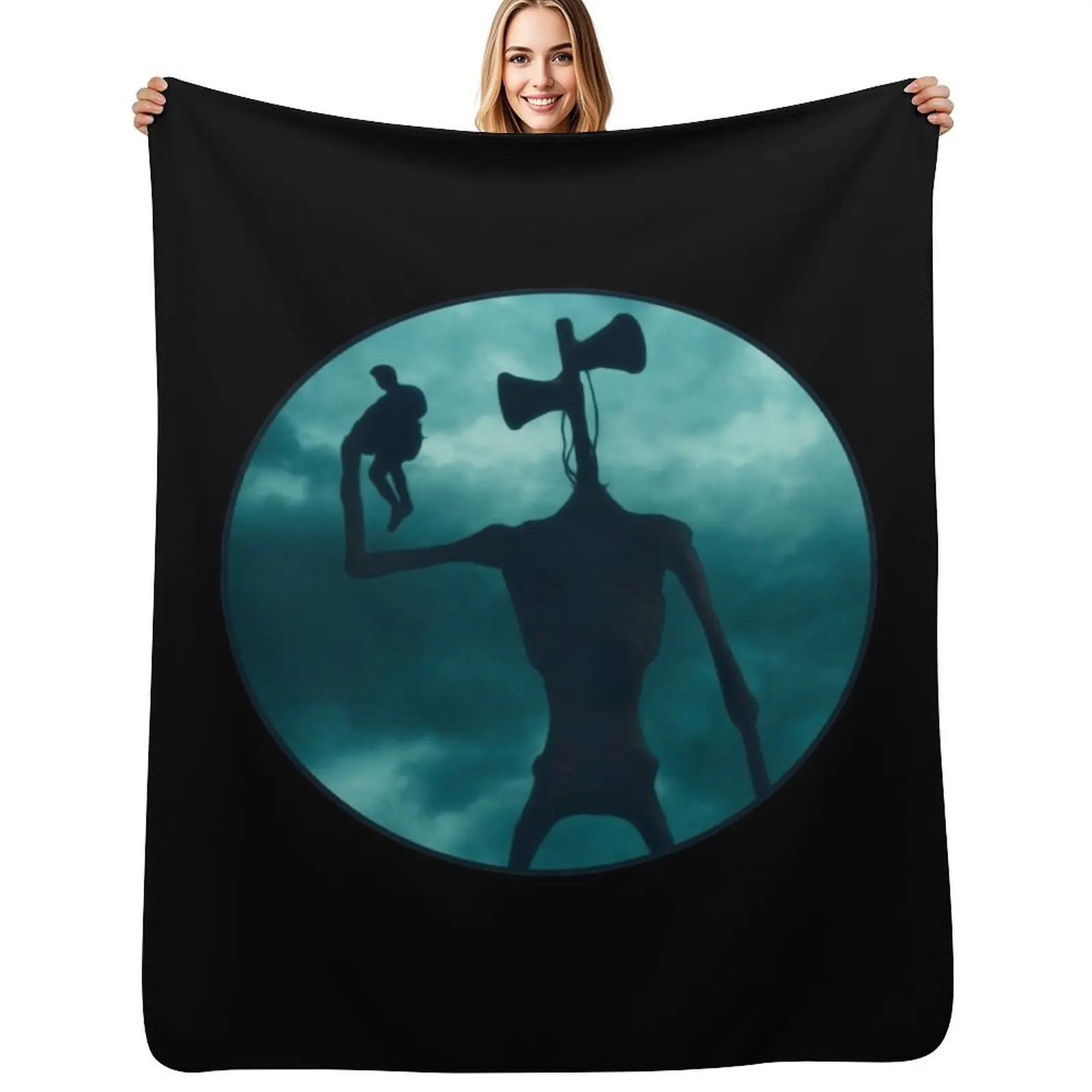 Siren Head Sirenhead Creepypasta Horror Character Throw Blanket Loose Luxury St Summer Bed Fashionable halloween Blankets