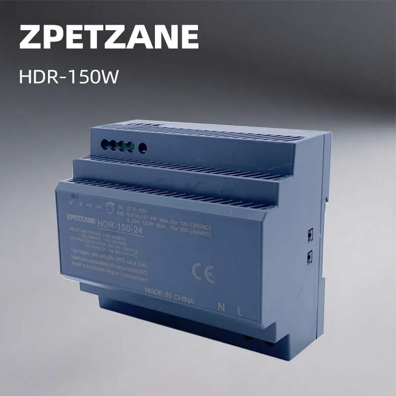 

HDR-150W DIN Rail Switching Power Supply SMPS 12V 24V Ultra Slim AC/DC Step Shape LED Driver Power Transformer
