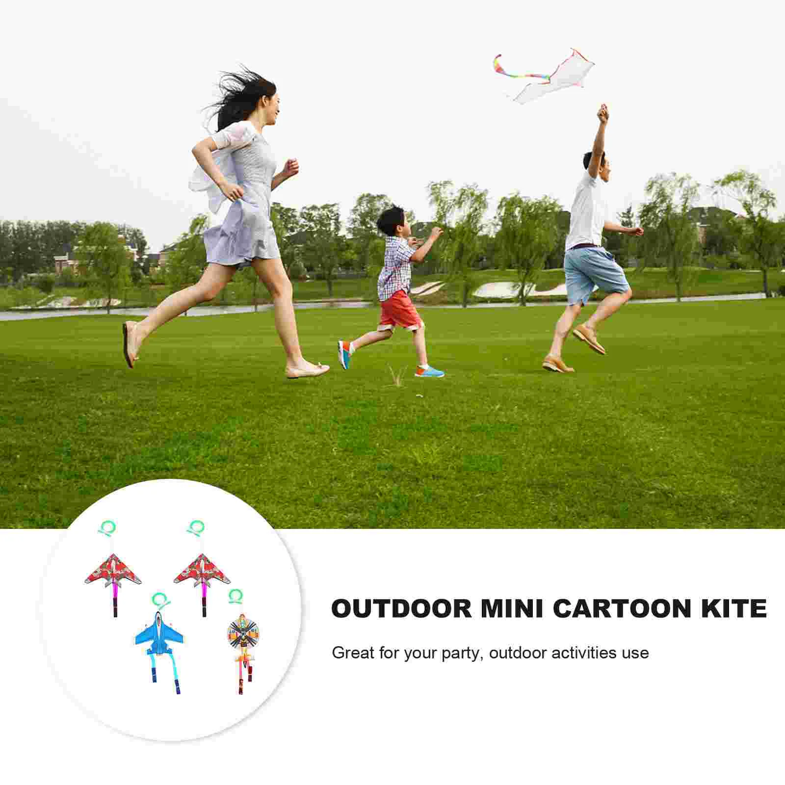 Mini Cartoon Kite Outdoor Toy Kid Toys Kites for Kids Teaching Small Children’s