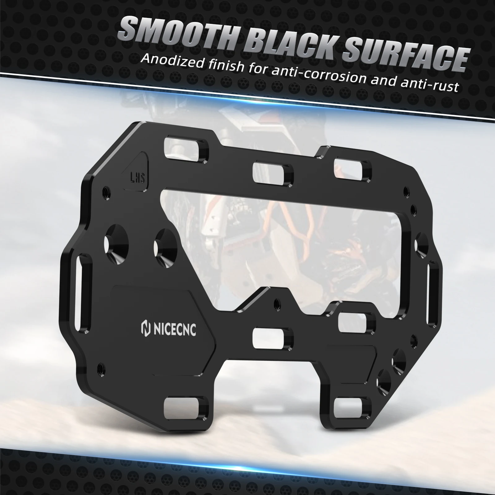 NICECNC For KTM 1290 Super Adventure R/S 2021 2022 2023 Luggage Rack Side Luggage Carriers Travel Luggage Bag Mount