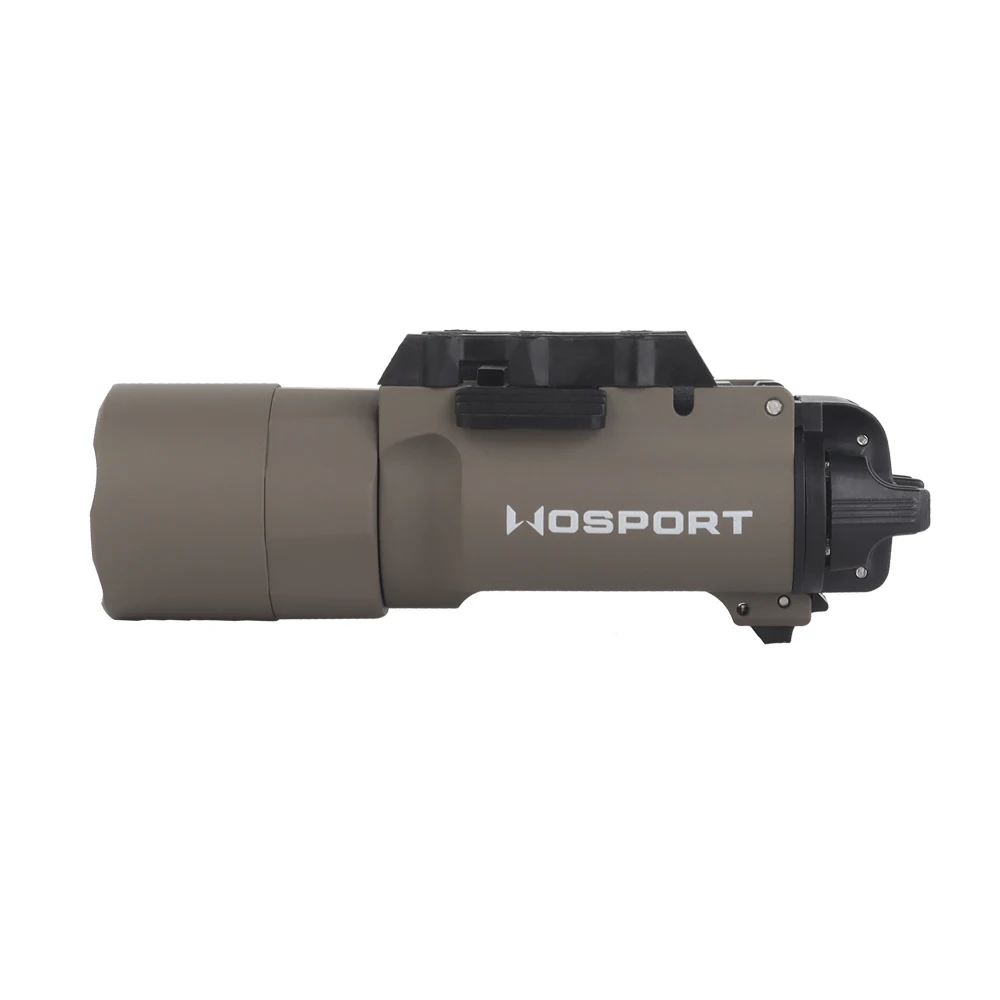 WOSPORT X300U 800 Lumen Flashlight Mount The Lamp On Glock/Cz-75/Lightweight Magazine Gun/Tactical Helmet M-LOK Plate