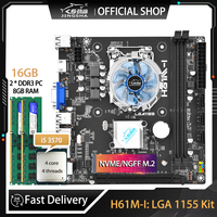 H61 Motherboard Kit With I5 3570 Processor And 16GB DDR3 Memory With CPU Fan VGA Placa Mae NVME M.2 NGFF M.2 LGA 1155 H61M