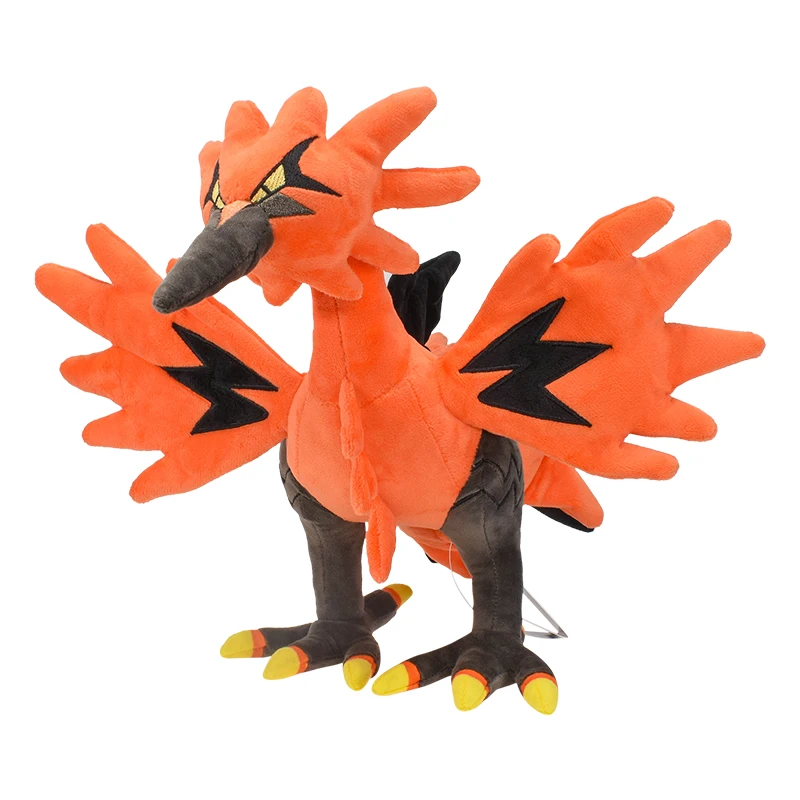 Плюшевая игрушка TAKARA TOMY, Покемон галар региона Zapdos, 12 дюймов, алая и фиолетовая галарийская мультяшная игра, Мягкое Животное