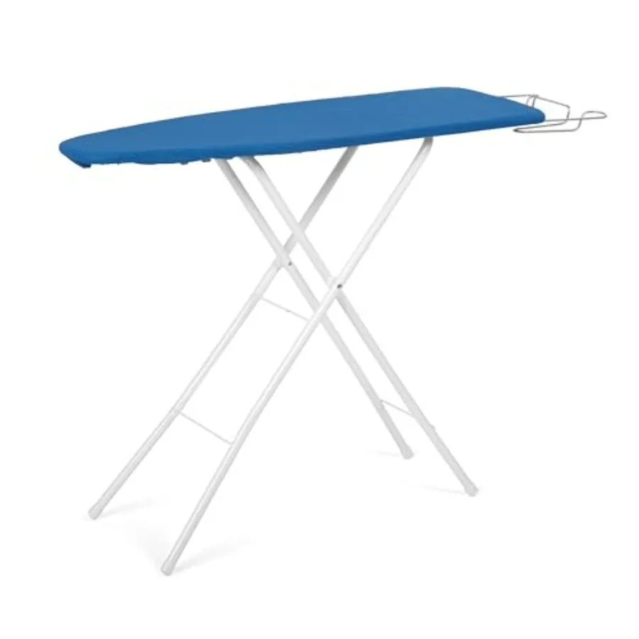 

Ironing Board 43x12'' Retractable Wire Iron Rest 4 Leg Heavy Padded 4 Layers Scorch Resistant Foam Cover in Black