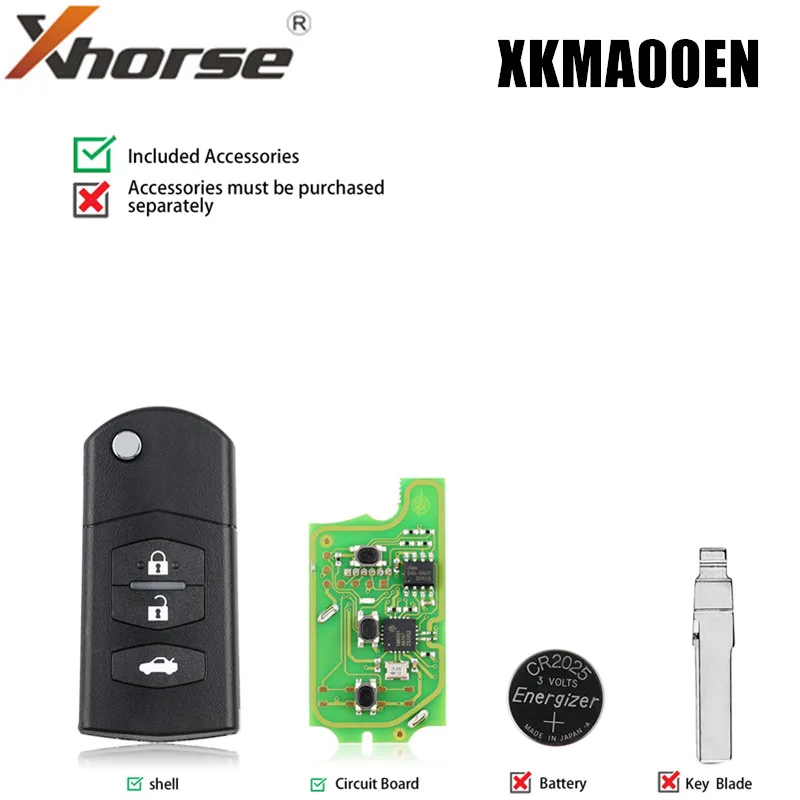 XHORSE XKMA00EN Universal Remote Key Fob 3 Buttons for Mazda Type for VVDI Key Tool (English Version)