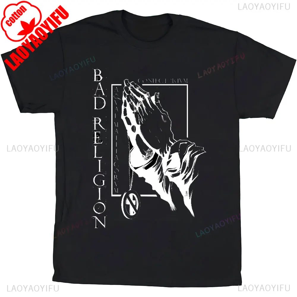 

Футболка Bad Religion - Mens Against The Grain Slimfit, летняя, дышащая, с круглым вырезом, с короткими рукавами, для повседневной носки