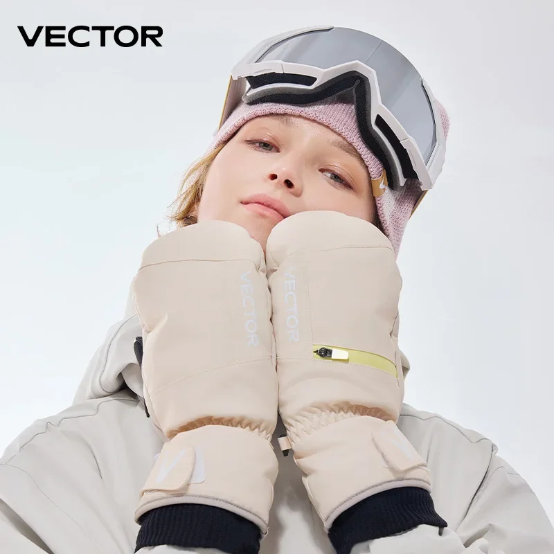 VECTOR Men's and Women's Detachable Cotton Protective Gloves Are Windproof Splash Proof Anti Slip Warm and Wear-resistant